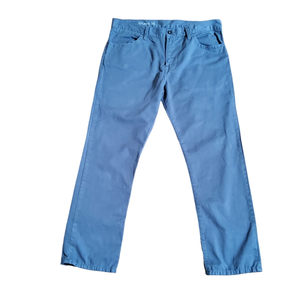 Save Khaki Men's 100% Cotton Twill Lightweight Trousers Pants Size 33 Grey New